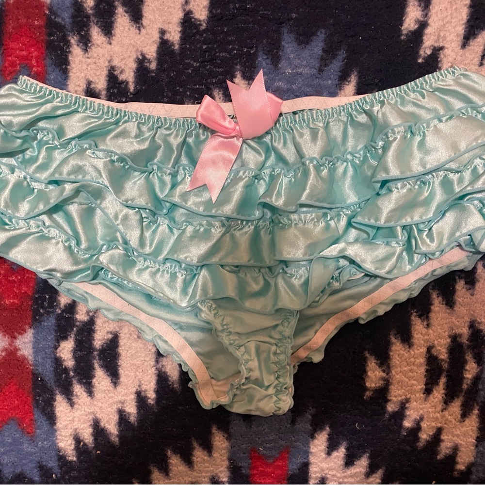 Aqua Ruffled Panties